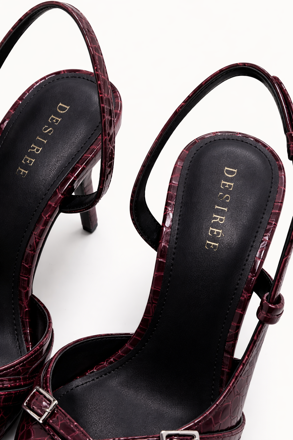 Amara Heels – Burgundy
