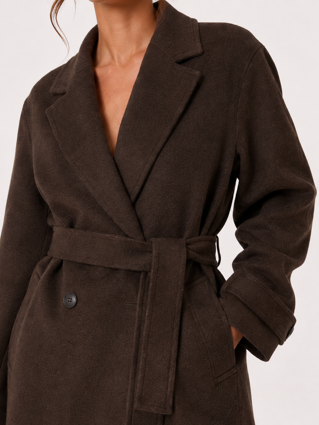 Élodie Coat – Chocolate Brown