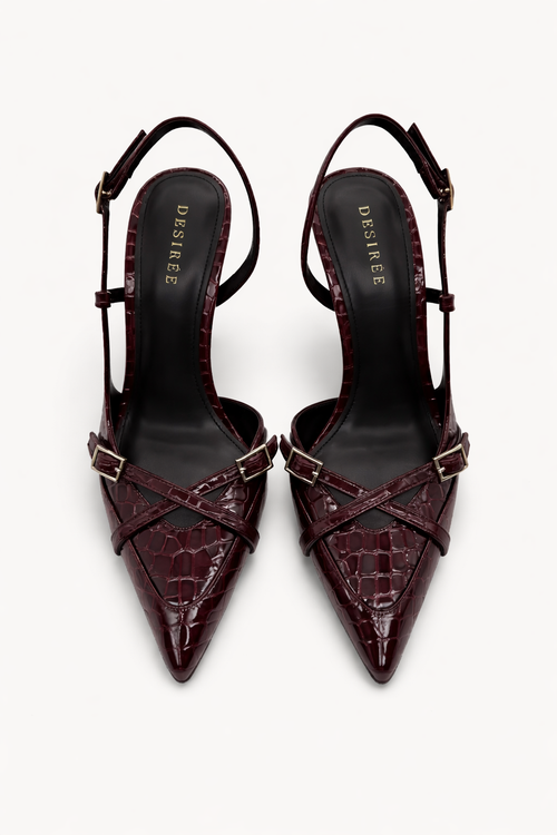 Amara Heels – Burgundy