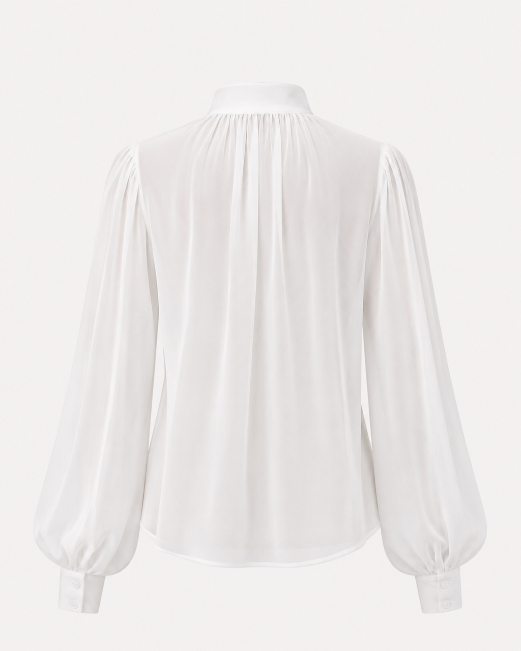 Amara Chiffon Blouse – Ivory