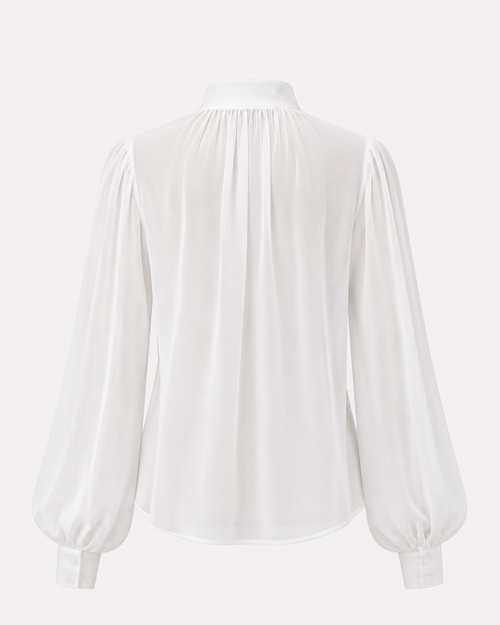 Amara Chiffon Blouse – Ivory