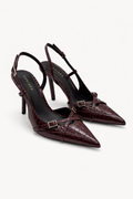 Amara Heels – Burgundy