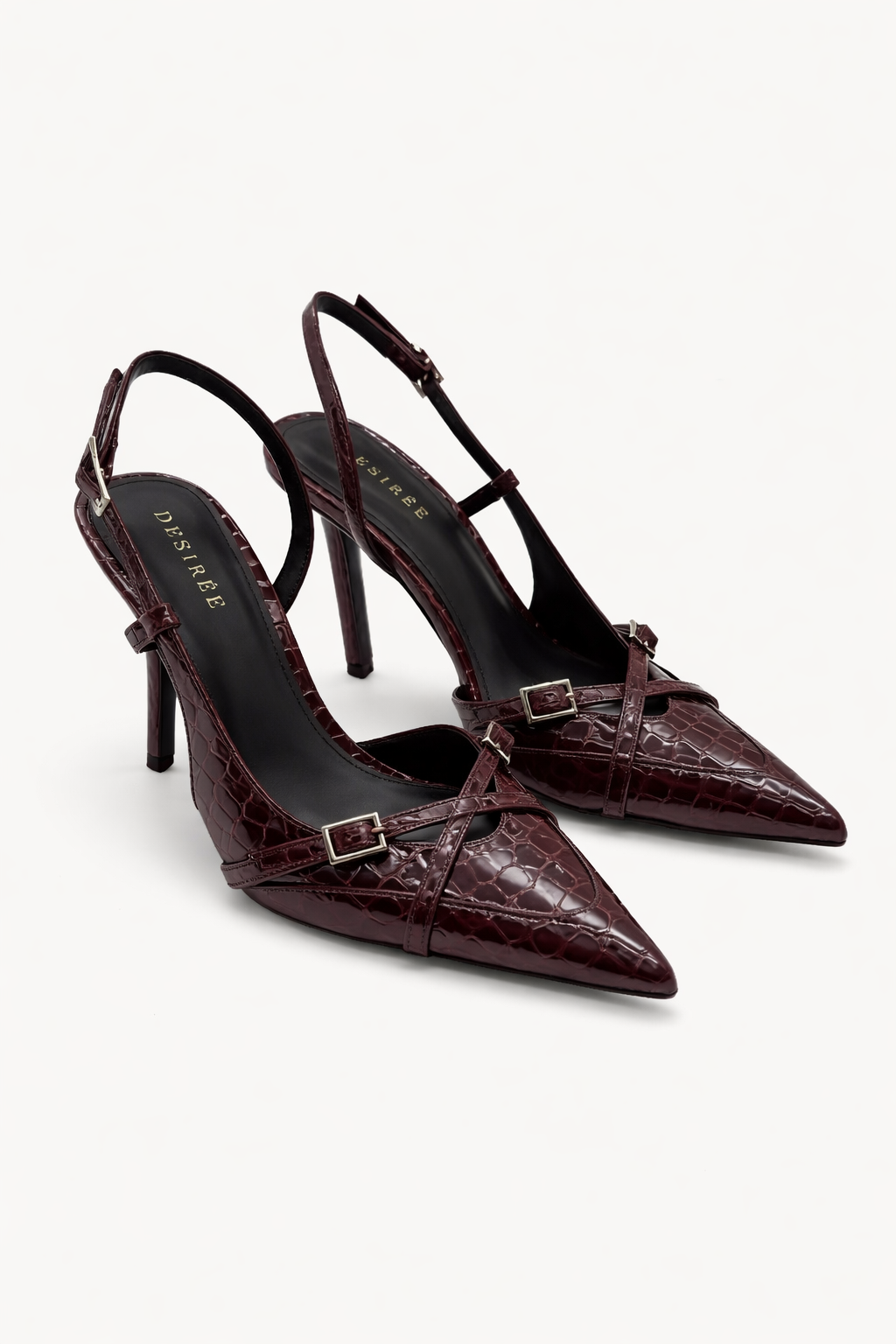 Amara Heels – Burgundy